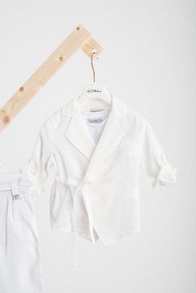 Εικόνα της Κοστούμι  Piccolino Stefan σε χρώμα Off White