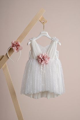 Εικόνα της Βαπτιστικό φόρεμα Piccolino Sofia Ivory