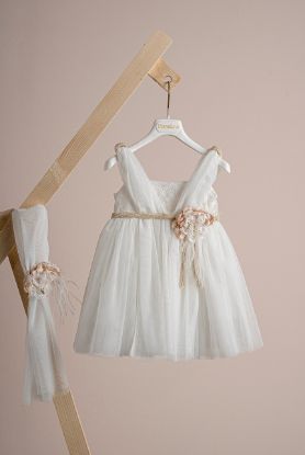 Εικόνα της Βαπτιστικό φόρεμα Piccolino Lydia Ivory