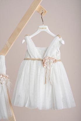 Εικόνα της Βαπτιστικό φόρεμα Piccolino Lydia Ivory