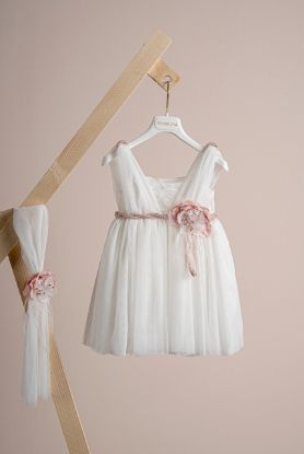 Εικόνα της Βαπτιστικό φόρεμα Piccolino Lydia Pink