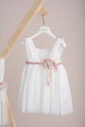 Εικόνα της Βαπτιστικό φόρεμα Piccolino Lydia Pink