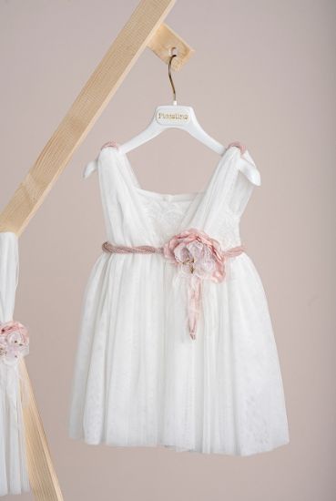 Εικόνα της Βαπτιστικό φόρεμα Piccolino Lydia Pink