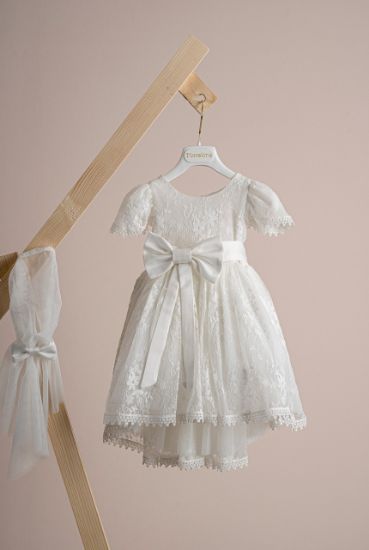 Εικόνα της Βαπτιστικό φόρεμα Piccolino Milena Ivory