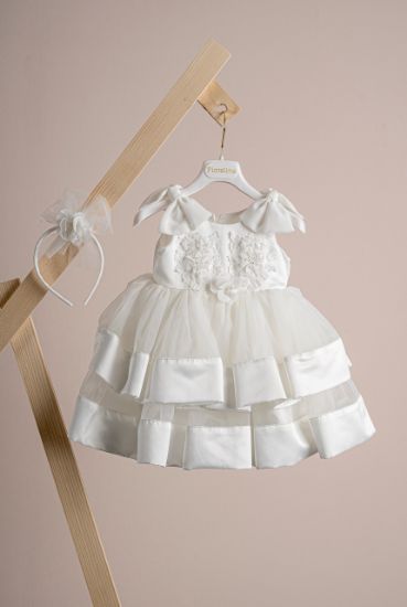 Εικόνα της Βαπτιστικό φόρεμα Piccolino Elisabeth Ivory