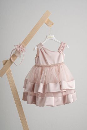 Εικόνα της Βαπτιστικό φόρεμα Piccolino Iris Pink