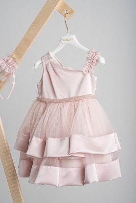 Εικόνα της Βαπτιστικό φόρεμα Piccolino Iris Pink