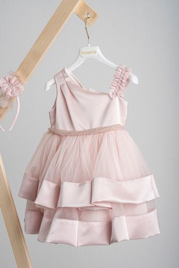 Εικόνα της Βαπτιστικό φόρεμα Piccolino Iris Pink