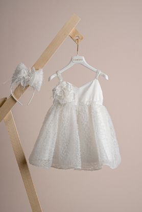 Εικόνα της Βαπτιστικό φόρεμα Piccolino Emily Ivory