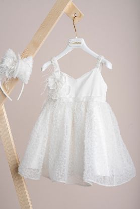 Εικόνα της Βαπτιστικό φόρεμα Piccolino Emily Ivory