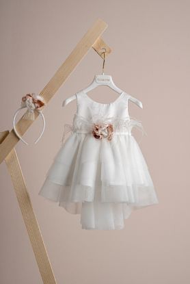 Εικόνα της Βαπτιστικό φόρεμα Piccolino Tiffany Ivory