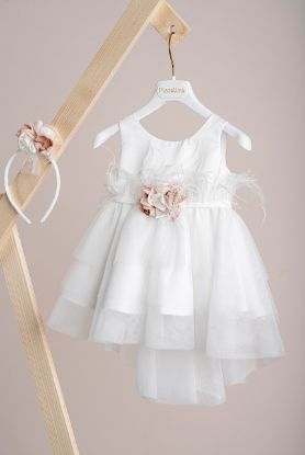 Εικόνα της Βαπτιστικό φόρεμα Piccolino Tiffany Ivory