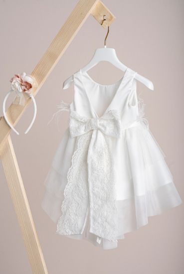 Εικόνα της Βαπτιστικό φόρεμα Piccolino Tiffany Ivory