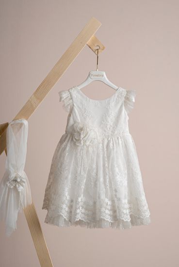 Εικόνα της Βαπτιστικό φόρεμα Piccolino Aphrodite Ivory