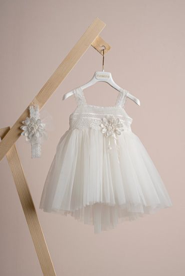 Εικόνα της Βαπτιστικό φόρεμα Piccolino Vivienne Ivory