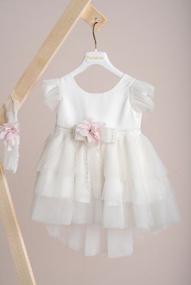 Εικόνα της Βαπτιστικό φόρεμα Piccolino Gianna  ivory