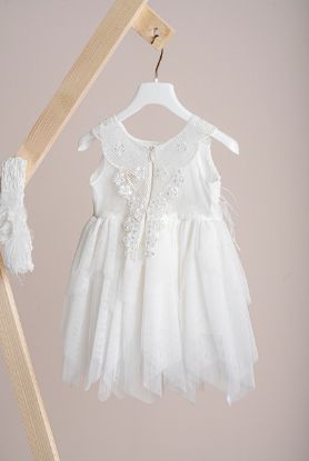 Εικόνα της Βαπτιστικό φόρεμα Piccolino Elsa Ivory
