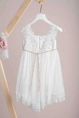Εικόνα της Βαπτιστικό φόρεμα Piccolino Maria Ivory