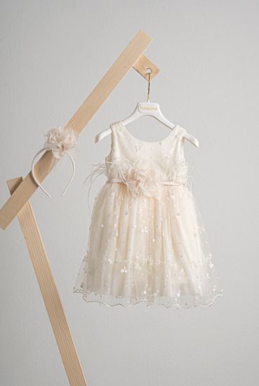 Εικόνα της Βαπτιστικό φόρεμα Piccolino Veronica Nude