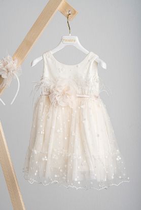 Εικόνα της Βαπτιστικό φόρεμα Piccolino Veronica Nude