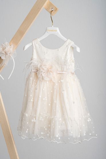 Εικόνα της Βαπτιστικό φόρεμα Piccolino Veronica Nude