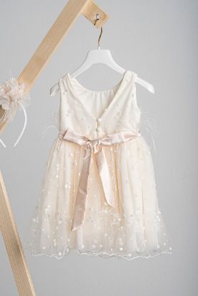 Εικόνα της Βαπτιστικό φόρεμα Piccolino Veronica Nude