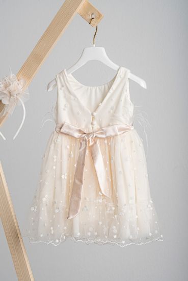 Εικόνα της Βαπτιστικό φόρεμα Piccolino Veronica Nude