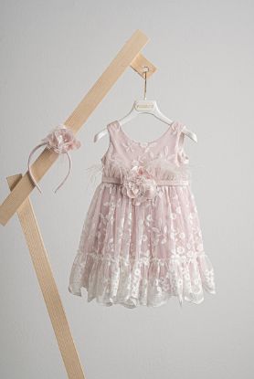 Εικόνα της Βαπτιστικό φόρεμα Piccolino Veronica Pink