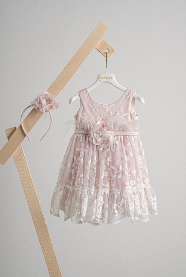 Εικόνα της Βαπτιστικό φόρεμα Piccolino Veronica Pink