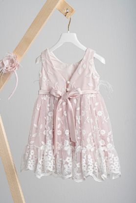 Εικόνα της Βαπτιστικό φόρεμα Piccolino Veronica Pink