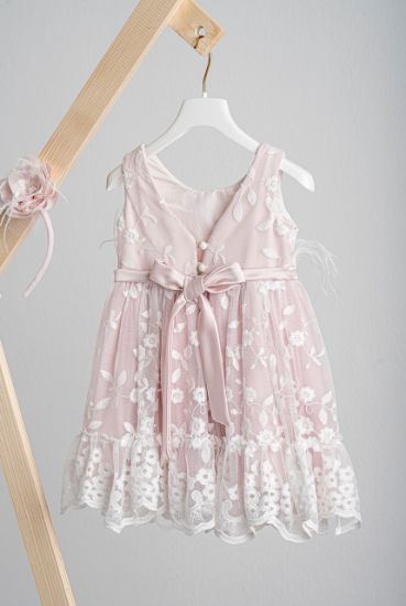 Εικόνα της Βαπτιστικό φόρεμα Piccolino Veronica Pink