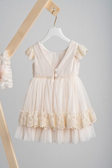 Εικόνα της Βαπτιστικό φόρεμα Piccolino Gabliella Champagne