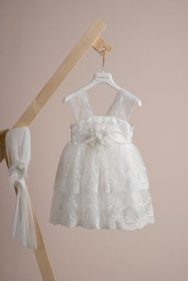 Εικόνα της Βαπτιστικό φόρεμα Piccolino Estelle Ivory
