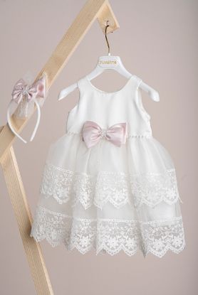Εικόνα της Βαπτιστικό φόρεμα Piccolino Eva Ivory