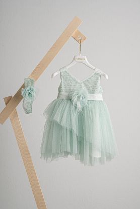 Εικόνα της Βαπτιστικό φόρεμα Piccolino Augusta Mint