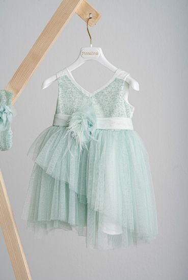 Εικόνα της Βαπτιστικό φόρεμα Piccolino Augusta Mint