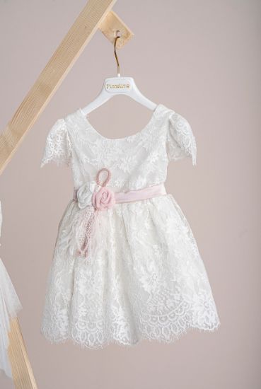 Εικόνα της Βαπτιστικό φόρεμα Piccolino Florence Ivory 