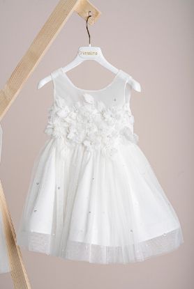 Εικόνα της Βαπτιστικό φόρεμα Piccolino Jessica Ivory 