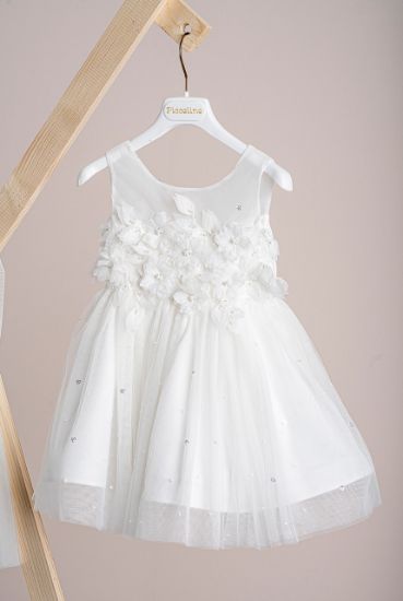 Εικόνα της Βαπτιστικό φόρεμα Piccolino Jessica Ivory 