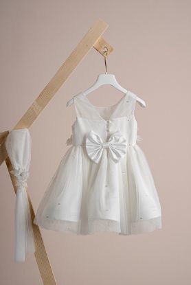 Εικόνα της Βαπτιστικό φόρεμα Piccolino Jessica Ivory 