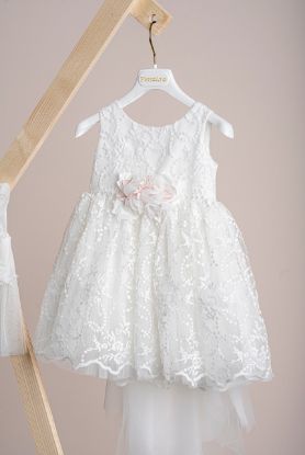 Εικόνα της Βαπτιστικό φόρεμα Piccolino Michele Ivory 