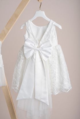 Εικόνα της Βαπτιστικό φόρεμα Piccolino Michele Ivory 