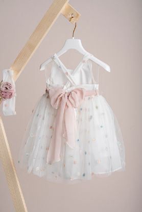 Εικόνα της Βαπτιστικό φόρεμα Piccolino Rebecca Ivory 