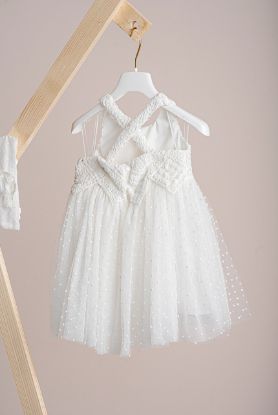 Εικόνα της Βαπτιστικό φόρεμα Piccolino Thea Ivory