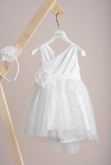 Εικόνα της Βαπτιστικό φόρεμα Piccolino Zoe Ivory