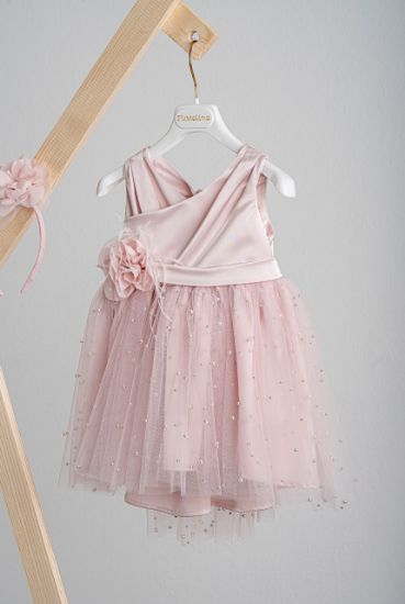 Εικόνα της Βαπτιστικό φόρεμα Piccolino Zoe Pink