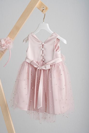 Εικόνα της Βαπτιστικό φόρεμα Piccolino Zoe Pink