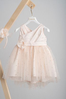 Εικόνα της Βαπτιστικό φόρεμα Piccolino Zoe Peach