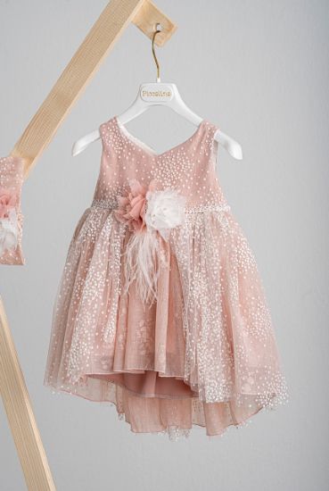 Εικόνα της Βαπτιστικό φόρεμα Piccolino Beatrice Puce