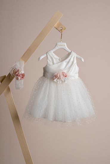 Εικόνα της Βαπτιστικό φόρεμα Piccolino Constance Ivory